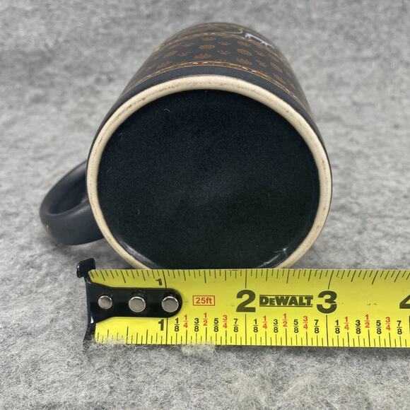 Denver Zoo Coffee Mug Charcoal Gray Copper Animal Paw Prints Elephant Lion Zebra - Picture 4 of 6